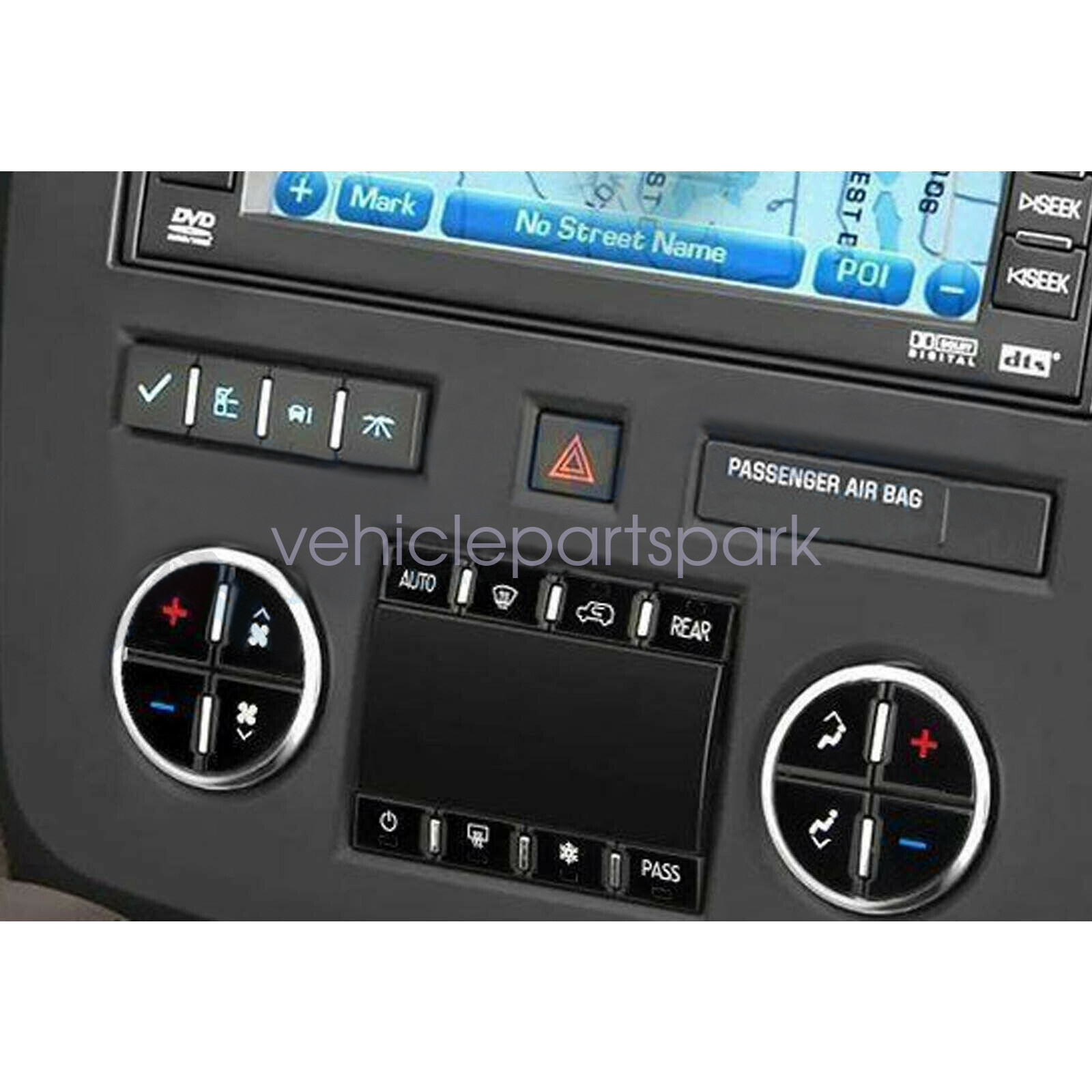 Central Control Area AC Button Stickers Replacement Fit for 2007-2014 GM Chevy
