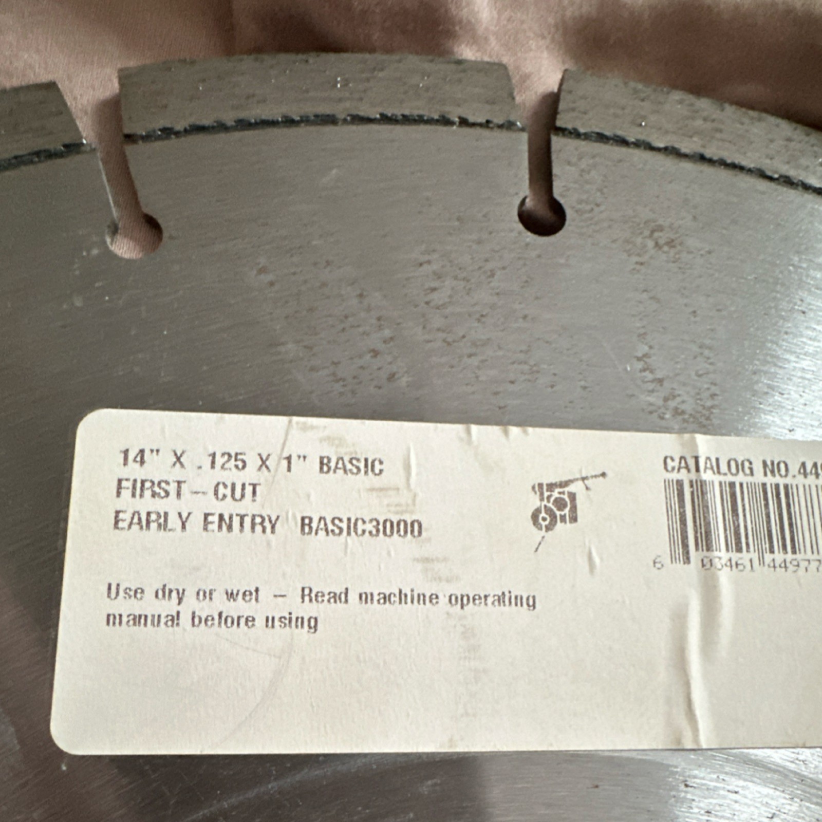 Diamond Products Basic 3000 Early Entry 14" Diamond Saw Blade for Green Concrete