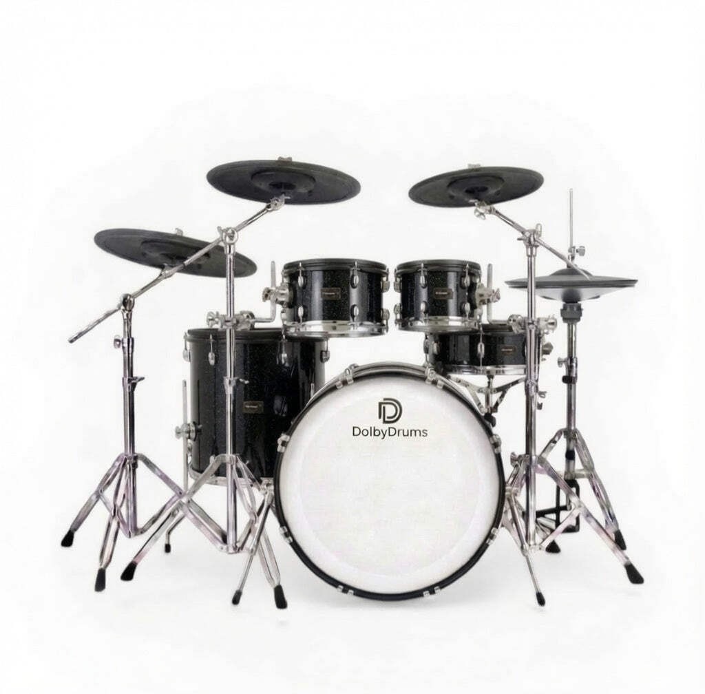 Dolby REV-9 Black Sparkle E Drum Kit for Roland Alesis Lemon