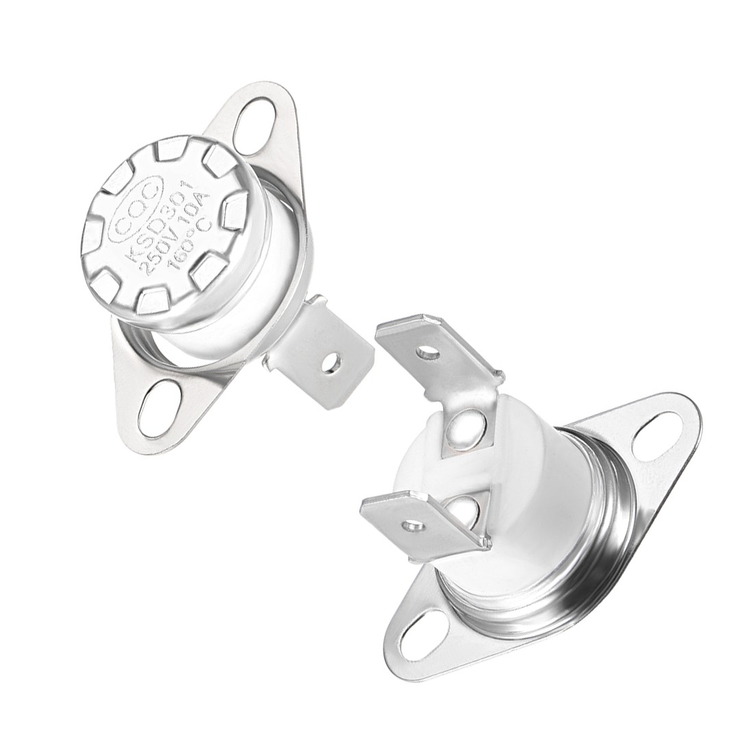 KSD301 Thermostat 160°C/320°F 10A Normally Closed N.C Adjust Snap Disc,2pcs