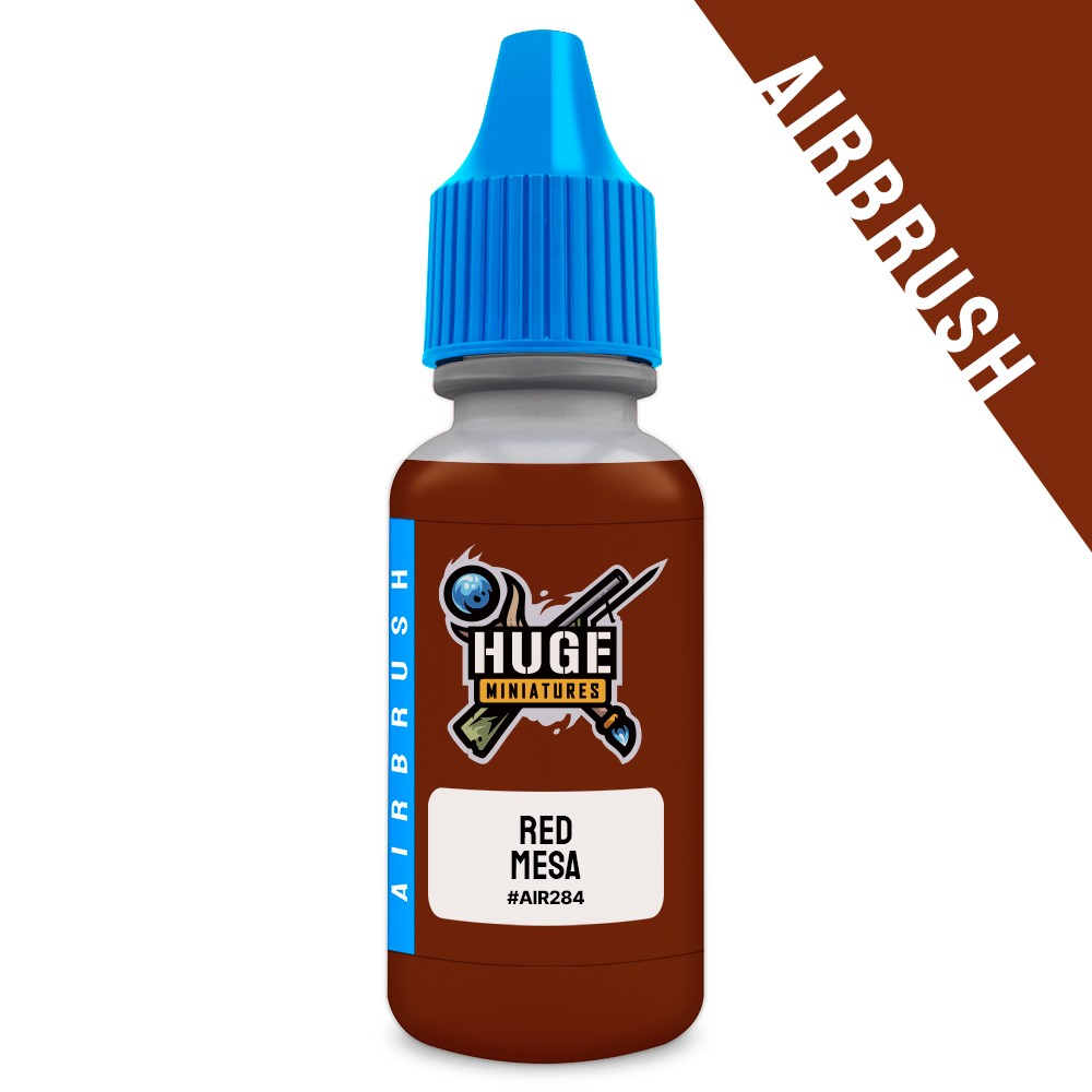 Huge Miniatures Airbrush Paint, Red Mesa Acrylic Model Color – 17ml Bottle