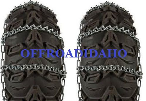 ATV TIRE SNOW ICE CHAIN CHAINS 9 V BAR 25X8-12 25X8X12 25 8 12 FRONT TIRE TIRES