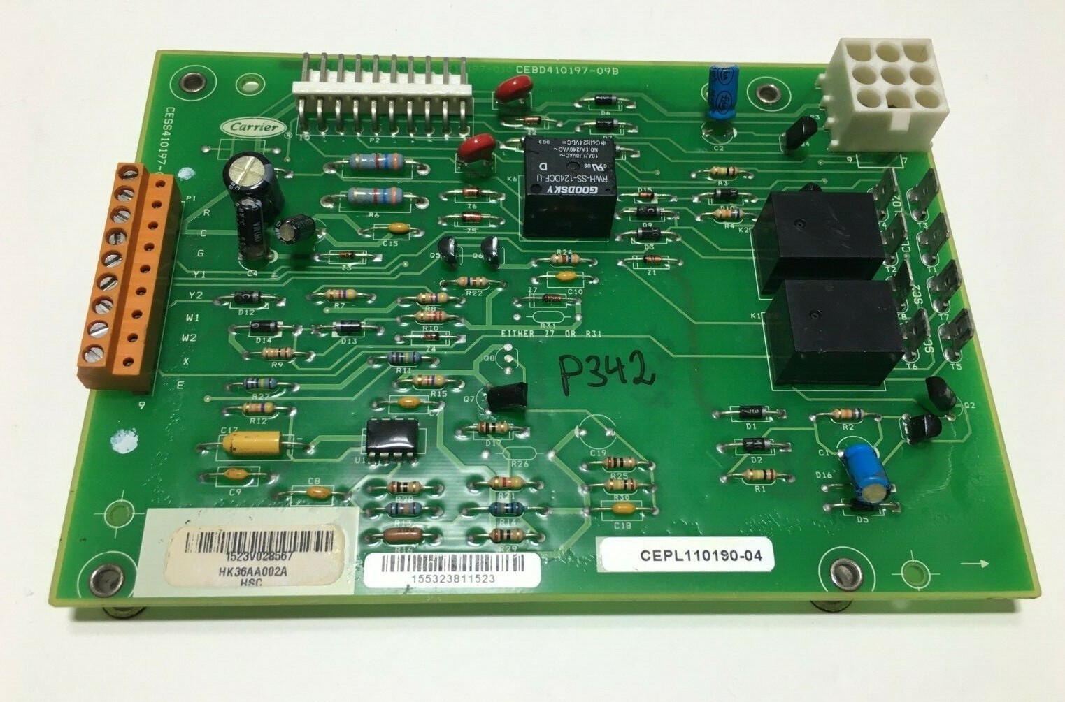 Carrier Bryant CEPL110190-04 Control Circuit Board HK36AA002A used #P342