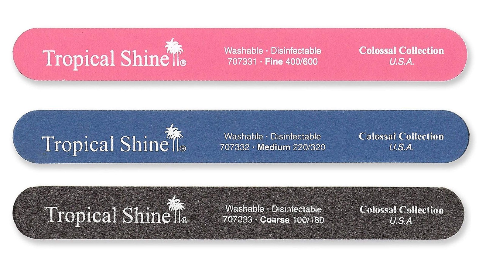 Tropical Shine 8.5 Inches Nail Files For Natural And Acrylic Nails. 3