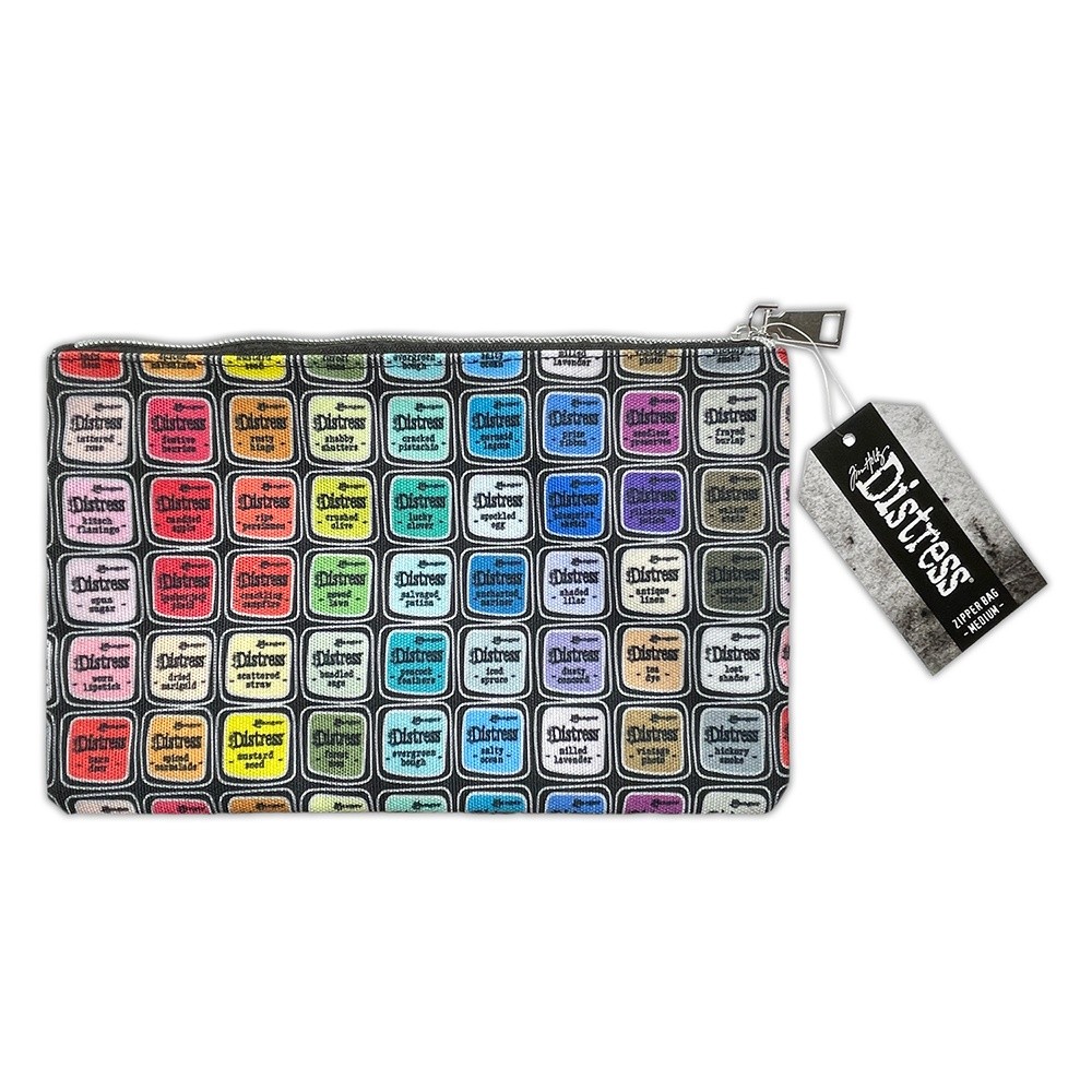 Tim Holtz Distress Zipper Bag-Medium, 6"X10" - 2 Pack