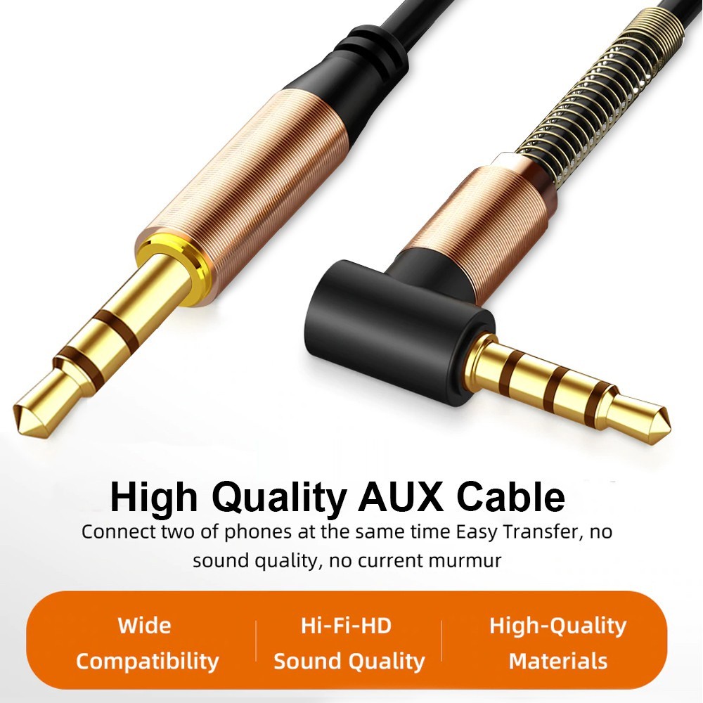 3.5mm AUX Audio Cable Headphone Jack Cord
