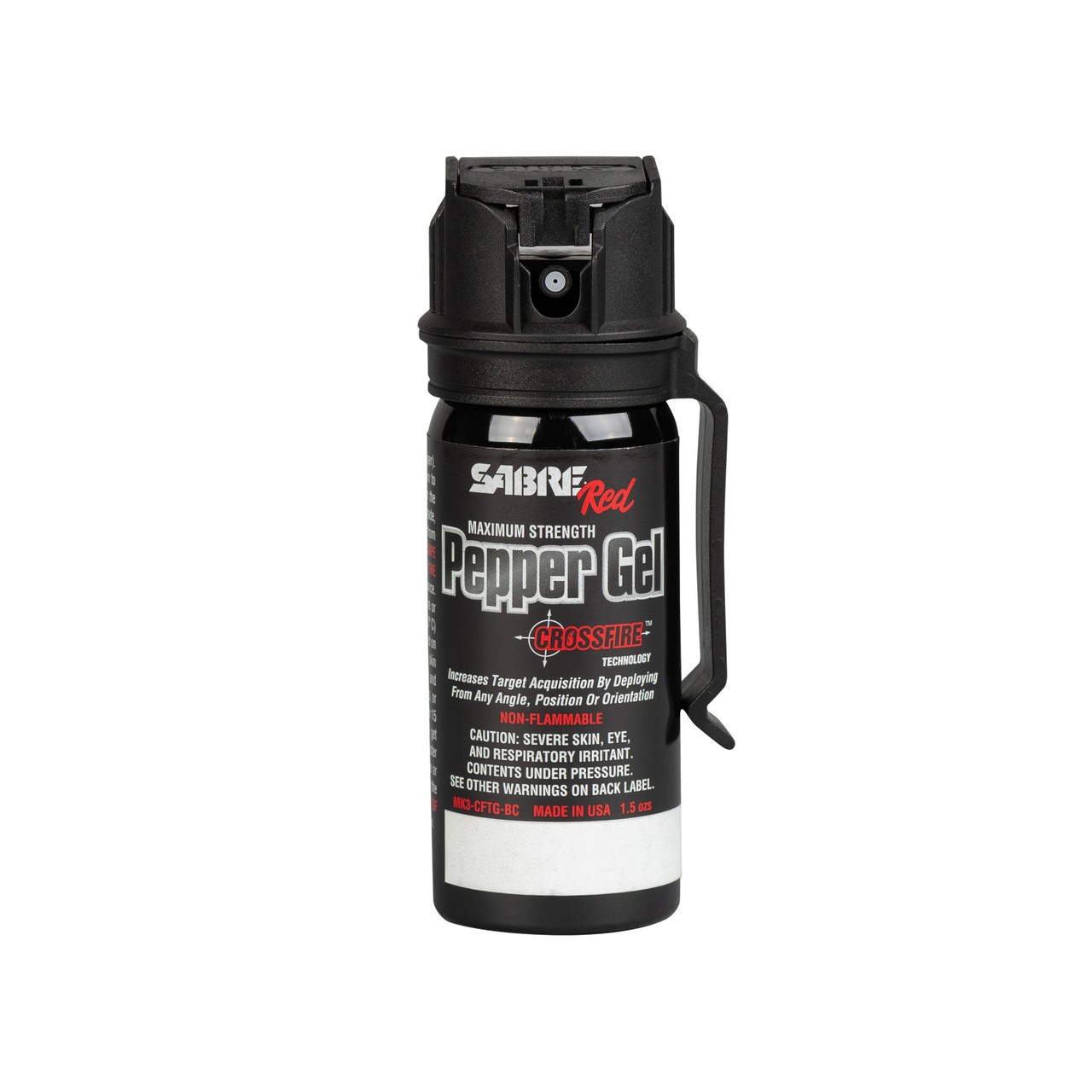 Sabre MK3-CFTG-BC Crossfire Pepper Gel with Belt Clip, 1.5 fl oz