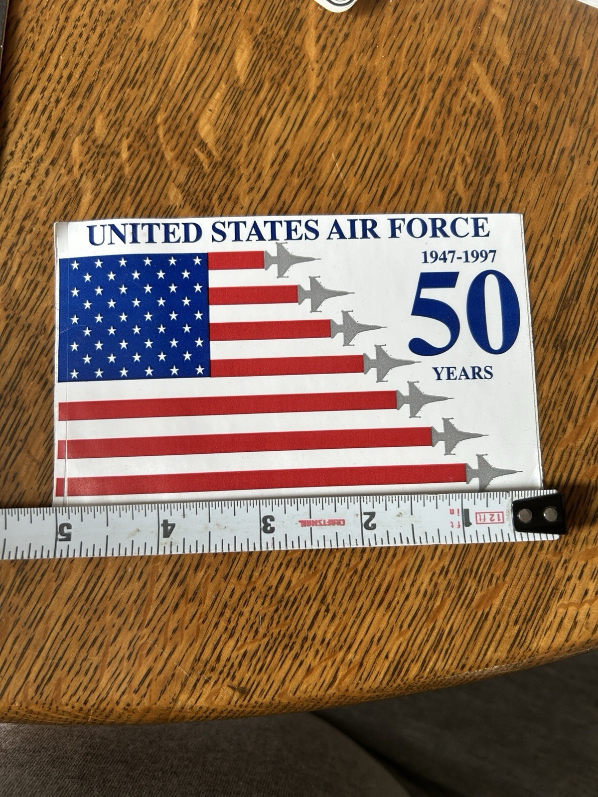 UNITED STATES AIR FORCE 50 YEARS 1947 -1997  STICKER