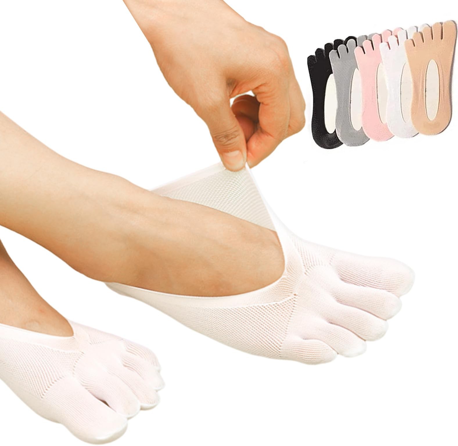 5 Pairs Orthopedic Toe Compression Socks for Bunion
