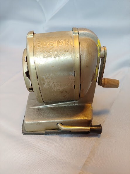 Boston Vacuum Mount Pencil Sharpener Vintage