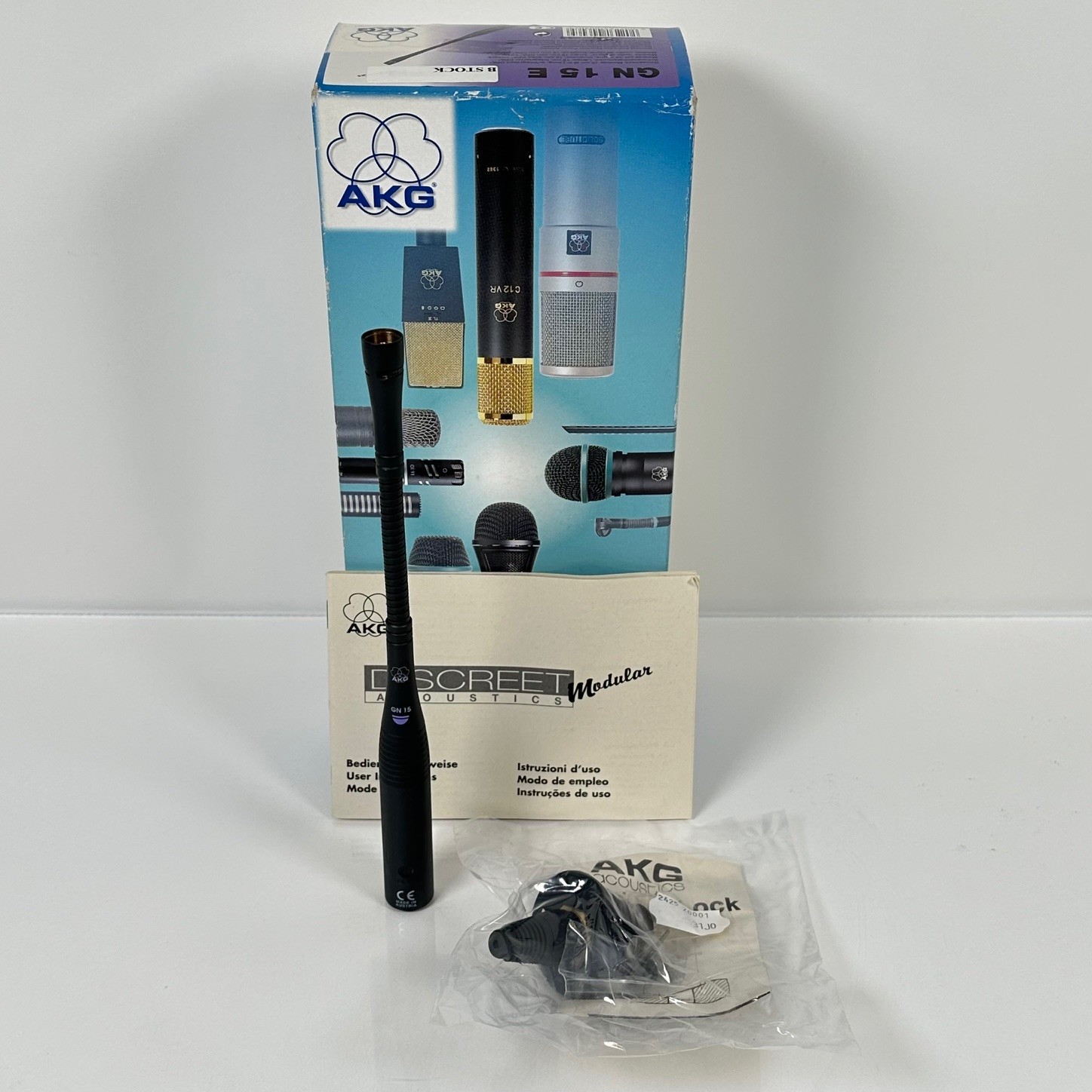 (NEW) AKG GN15E Gooseneck Module 15cm (6in) Long