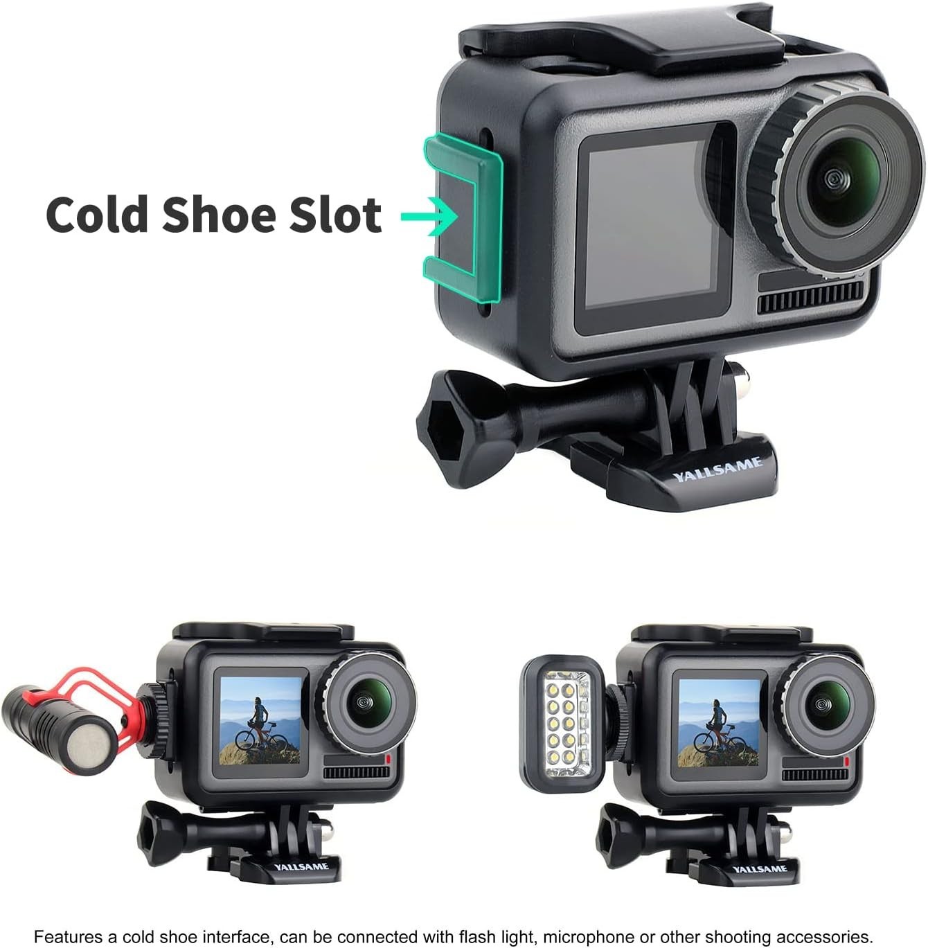 Essential Accessories Kit: Protective Frame Case for DJI Osmo Action 1 Camera