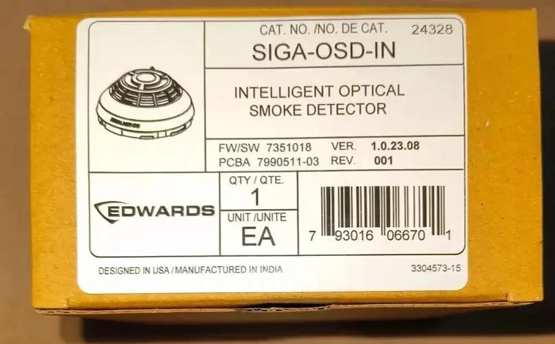 30 pcs EST SIGA-OSD-IN SMOKE DETECTOR WITH BASE