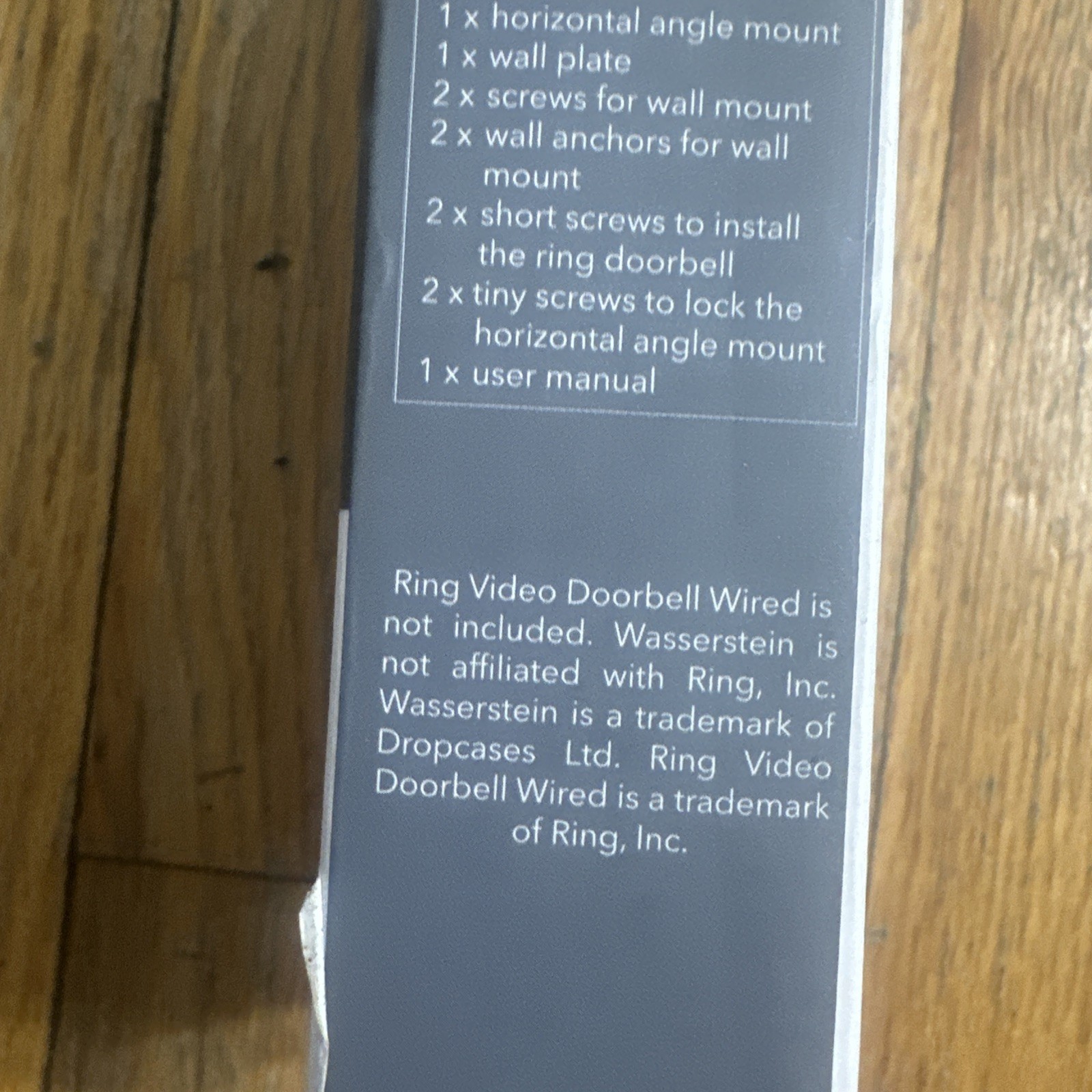 Wasserstein 35°–55° Adjustable Angle Mount for Ring Video Doorbell Wired