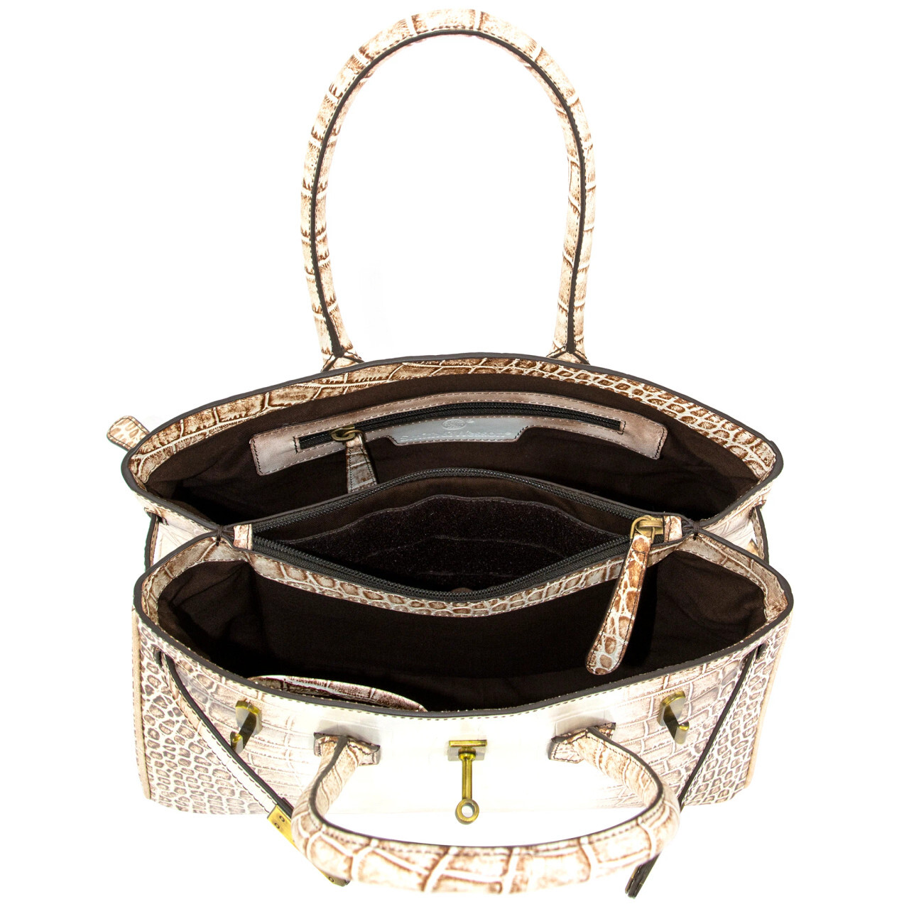 S & W Croco Leather CCW Handbag