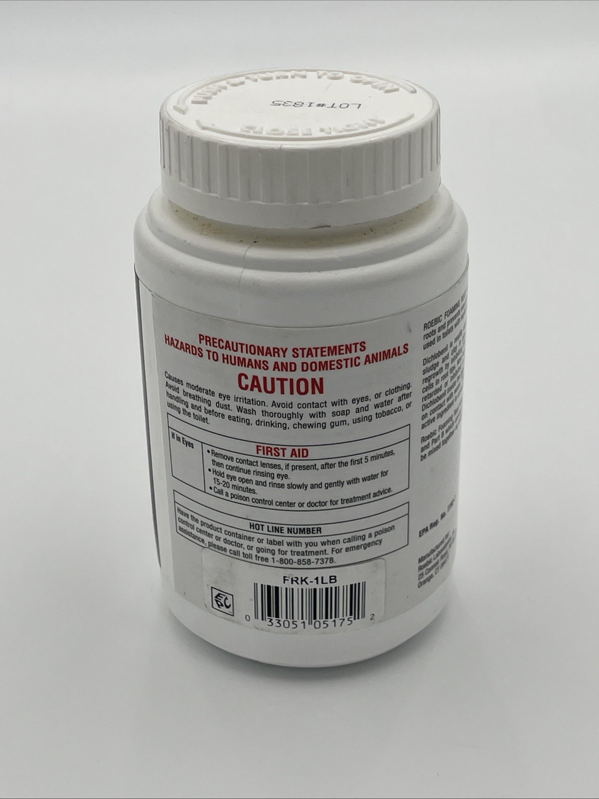 Roebic Foaming Root Killer 1 lb