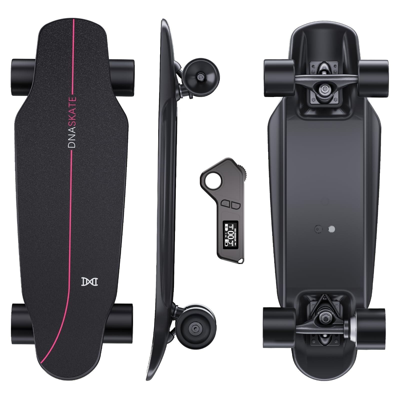 DNASKATE M8 Electric Skateboard with Remote, 15/22Mph M8-Single motor-9Miles
