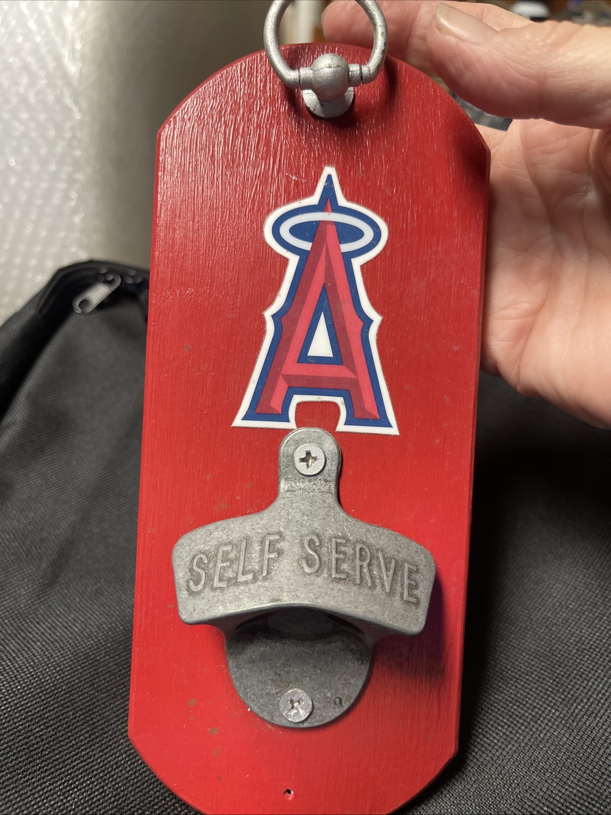 MLB Angels Baseball wall mounted bottle opener With Magnet