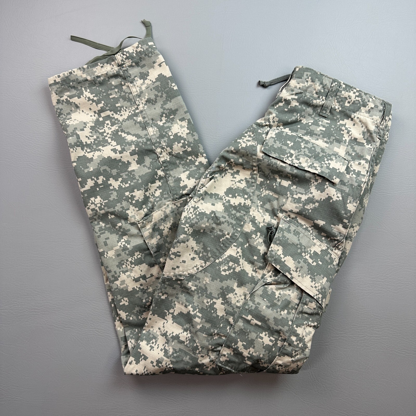 US Army Combat Pants Mens Small Long 30x34 Digital Camo Trouser Insect Guard