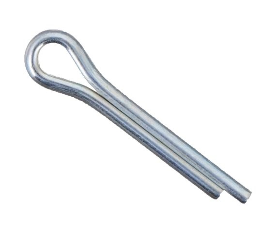 Cotter Pin M3.2 x 25 Carbon Steel Zinc Clear DIN 94 (75 Pieces)