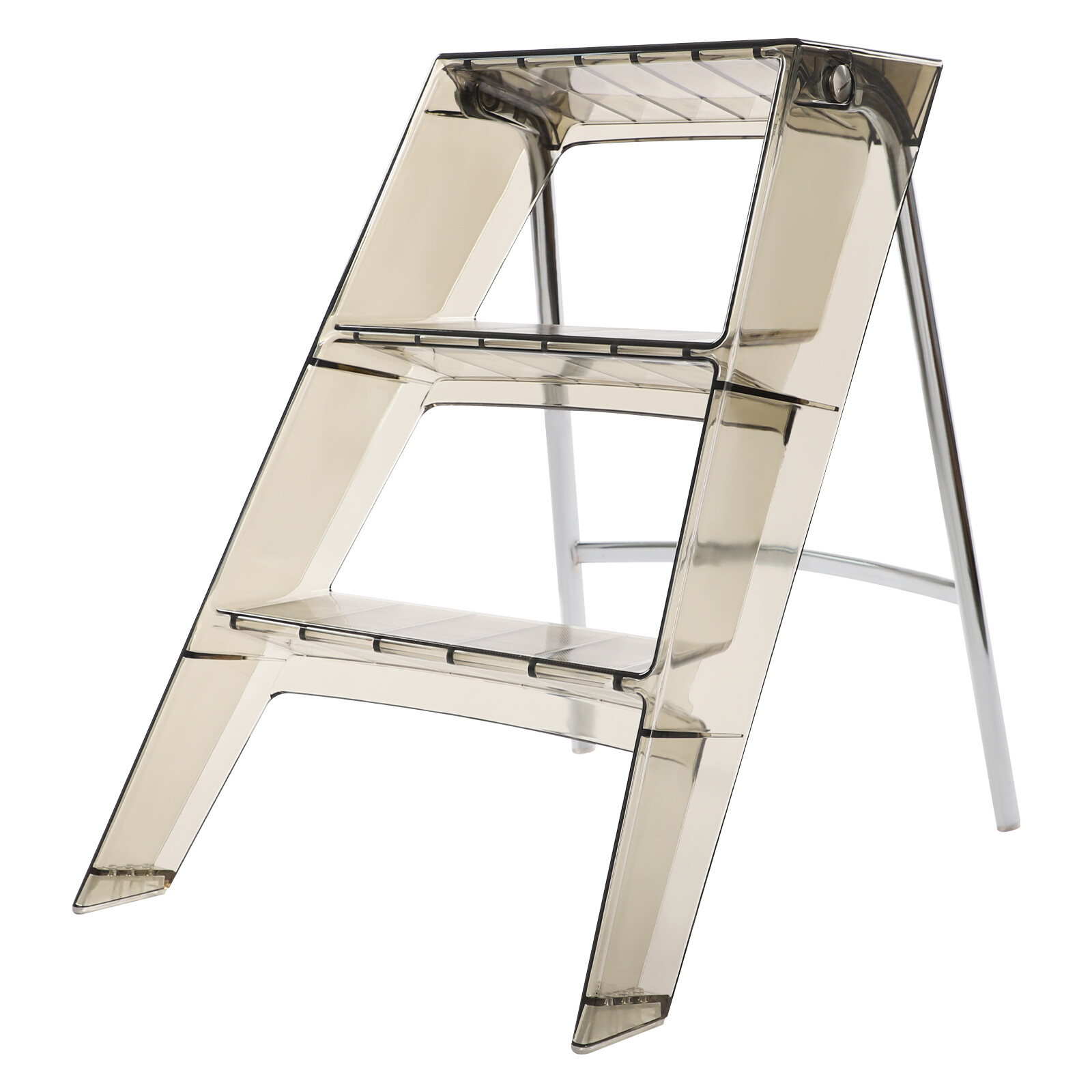 3 Step Ladder Folding Step Stool Modern Folding Step Stool for Adults 44*52*63cm