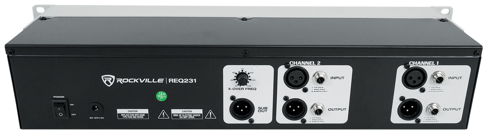 Rockville REQ231 Dual 31 Band 1/3 Octave Graphic Equalizer With Sub-Output!