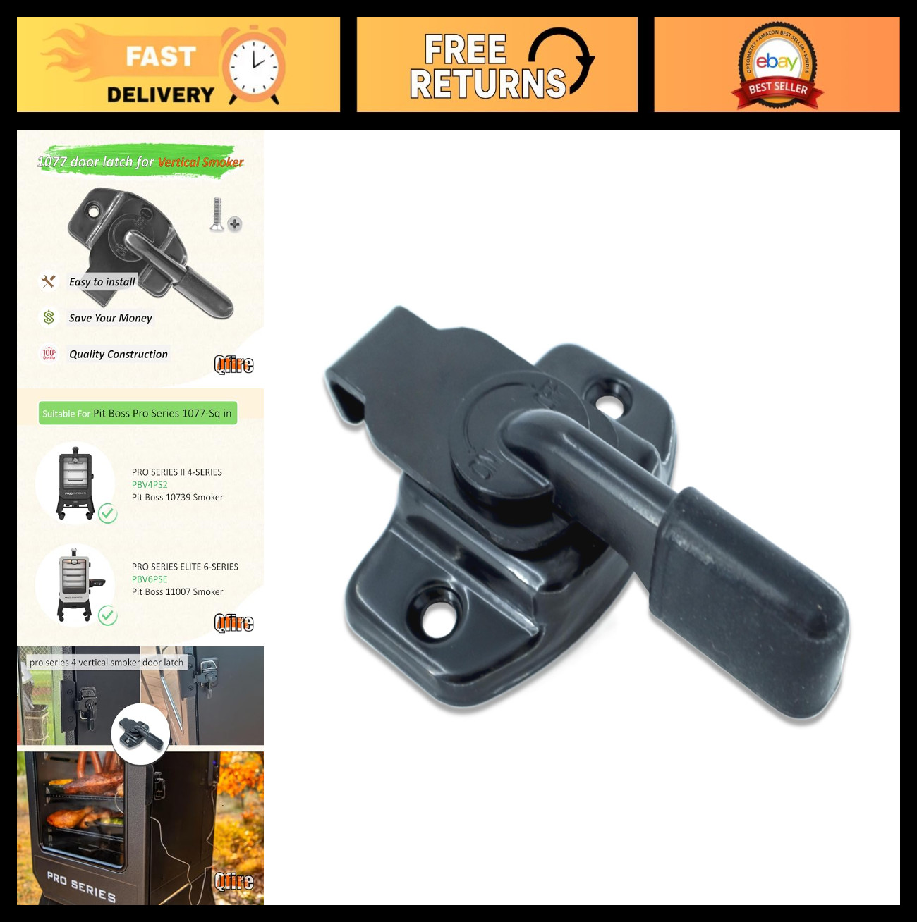 Door Latch Replacement for Pit Boss Pro Series II 4-Series Pellet Smoker