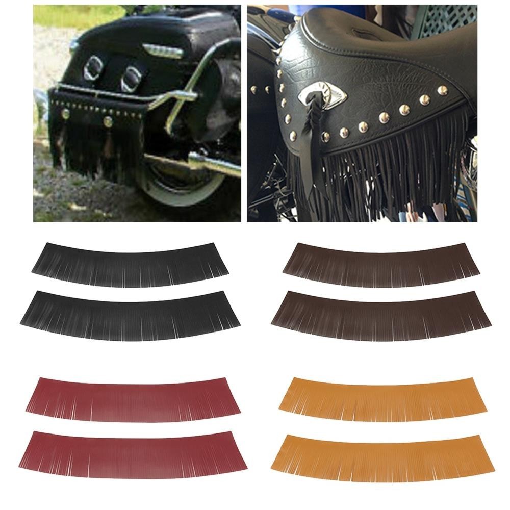 Tassel Saddle Bags Side Bags Saddlebags PU Leather for Car Saddlebag classic [