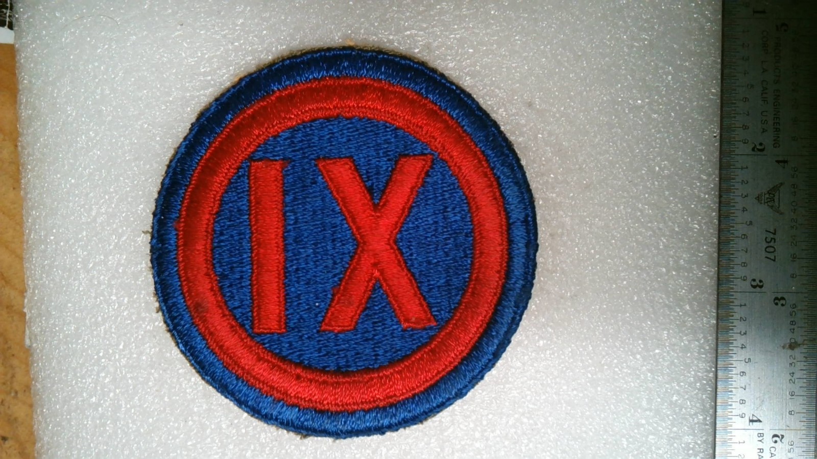 GENUINE VINTAGE MILITARY PATCH WW2 ERA US ARMY 9TH CORPS