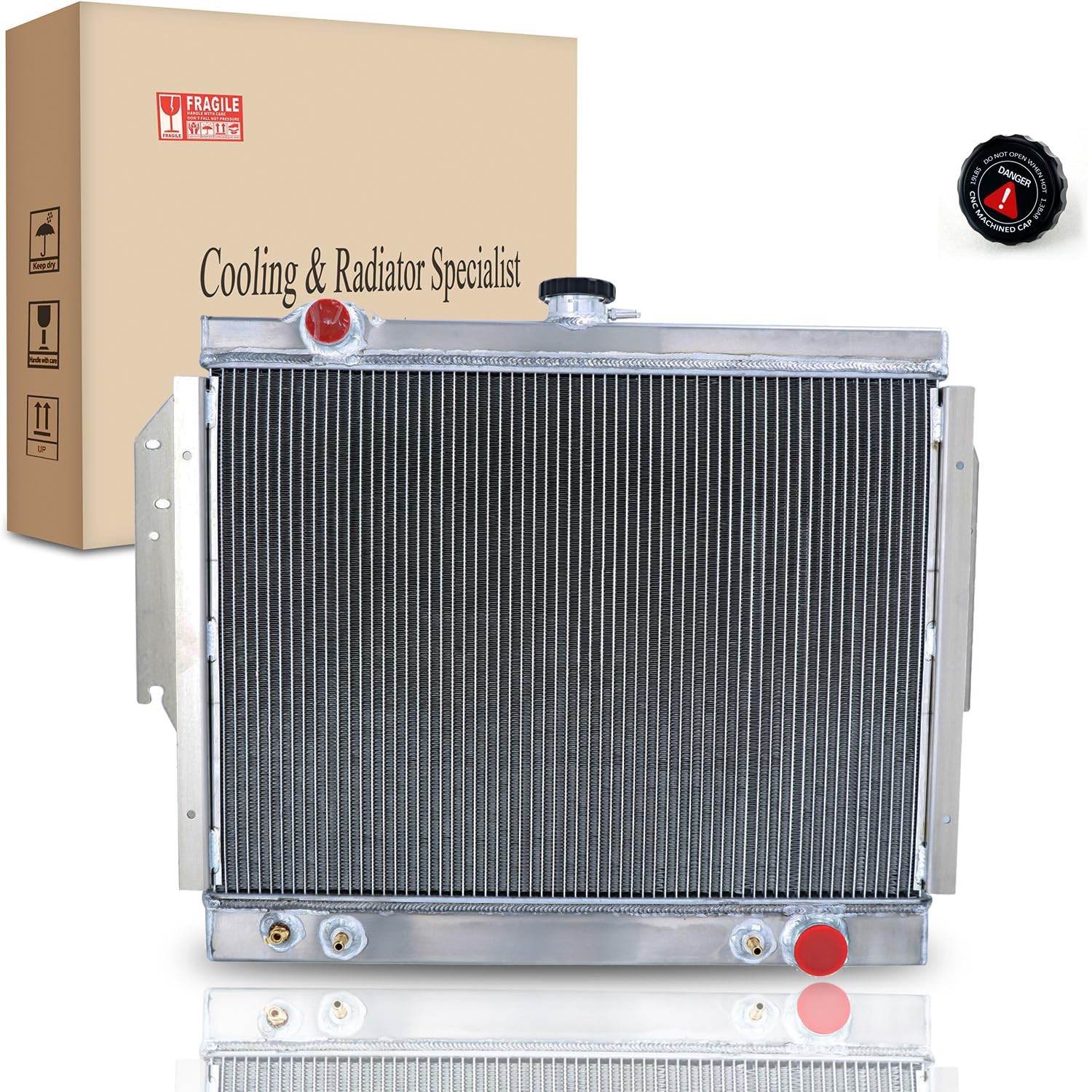 2 Row Aluminum Radiator 1979-1993 Dodge D/W100-350 Ramcharger 3.9/5.2/5.9 V8