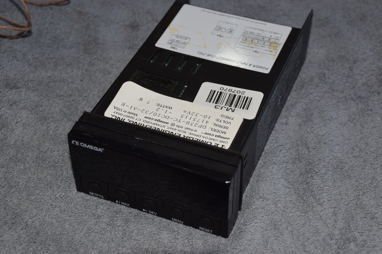OMEGA ENGINEERING Omega DP25-TC-DC10/32-A1-R     #207970-AP5