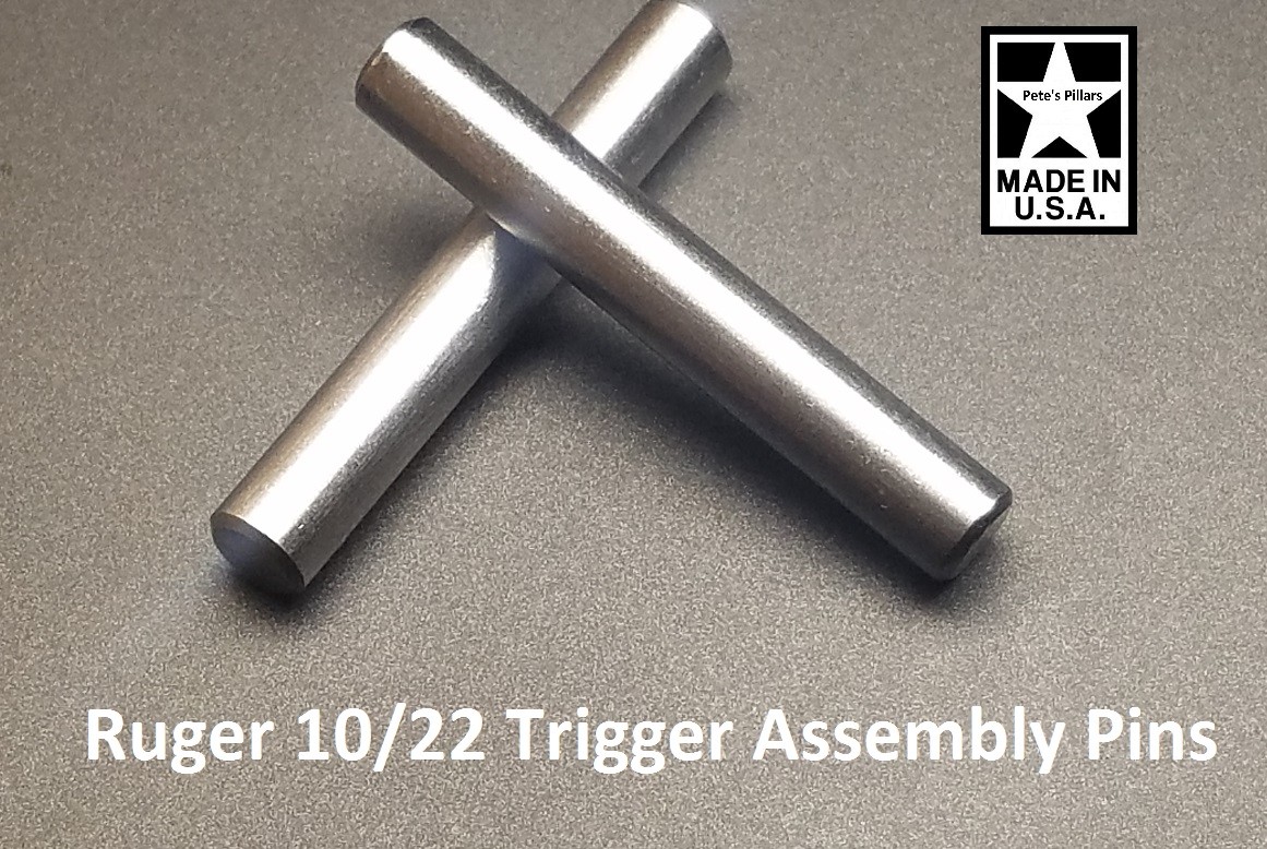 Ruger 10/22 Oversized/Upgraded Stainless Trigger Assembly Receiver Cross Pins B5