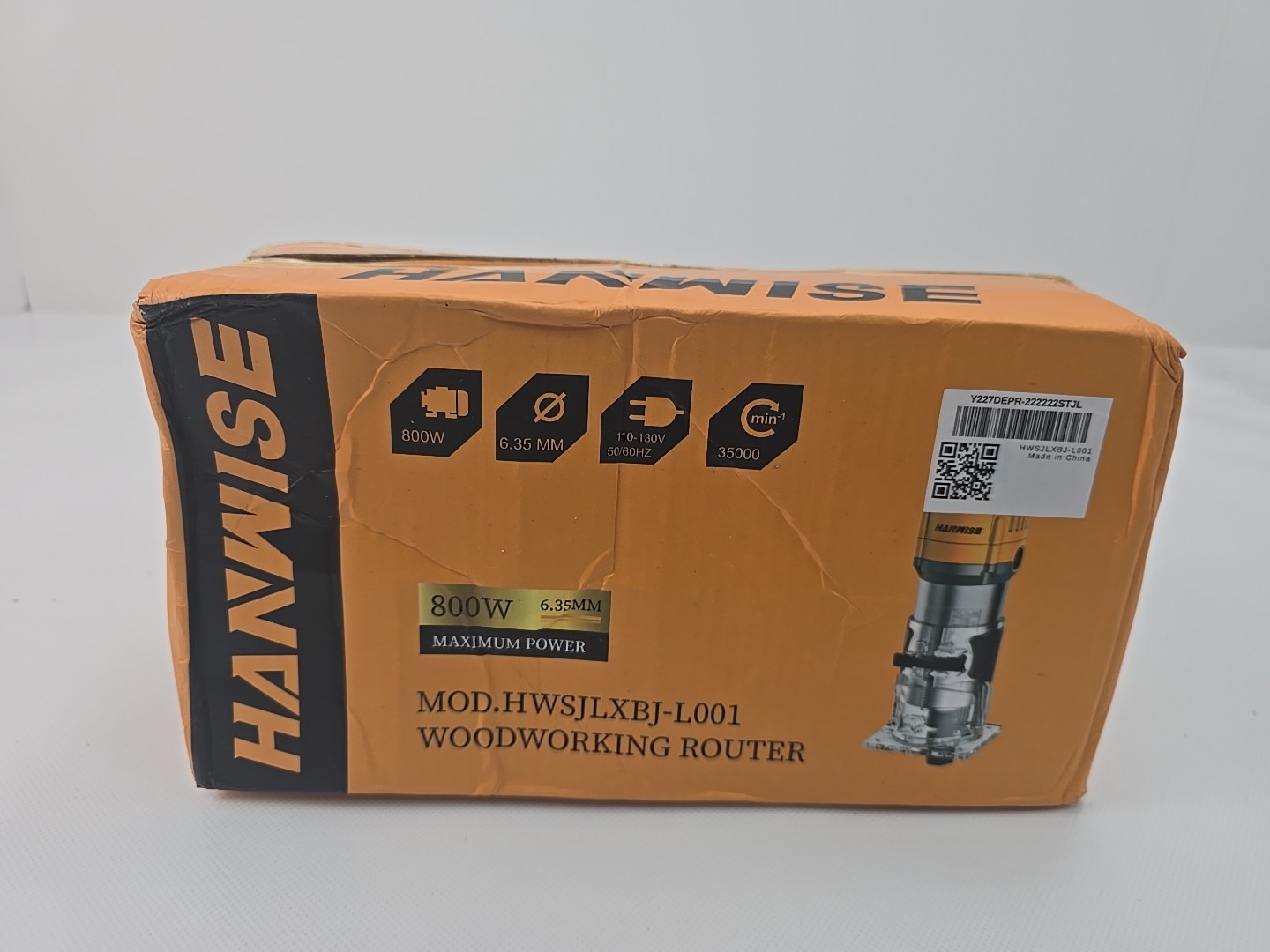 Compact 800W Wood Router - Router for Woodworking with 35000RPM