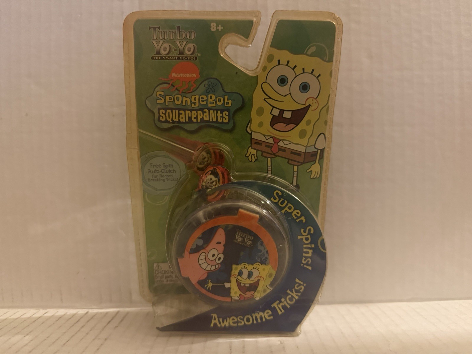 NEW Nickelodeon Sponge Bob Squarepants Turbo Yo-Yo Superspins *RARE* 2003