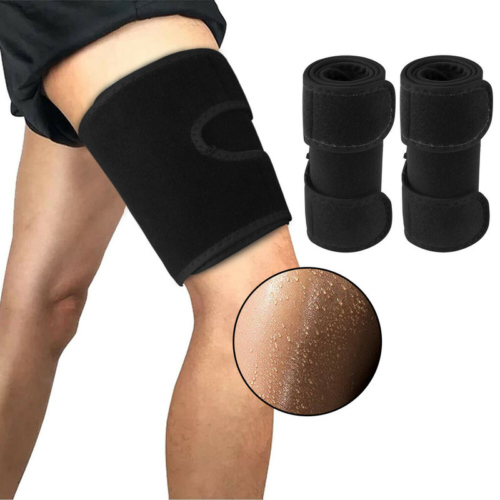 2pc Adjustable Leg Support Brace Thigh High Compression Sleeve Socks Pain Relief