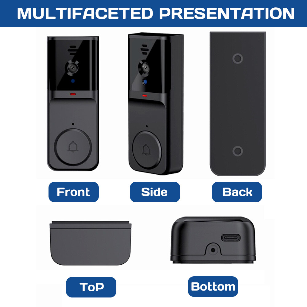 1080P HD Wireless Smart Video Doorbell Intercom Door Bell Security Camera