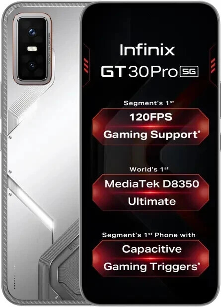 New Infinix GT 30 Pro 5G+ 8GB RAM GLOBAL VERSION-White “NO TARIFFS IN USA”