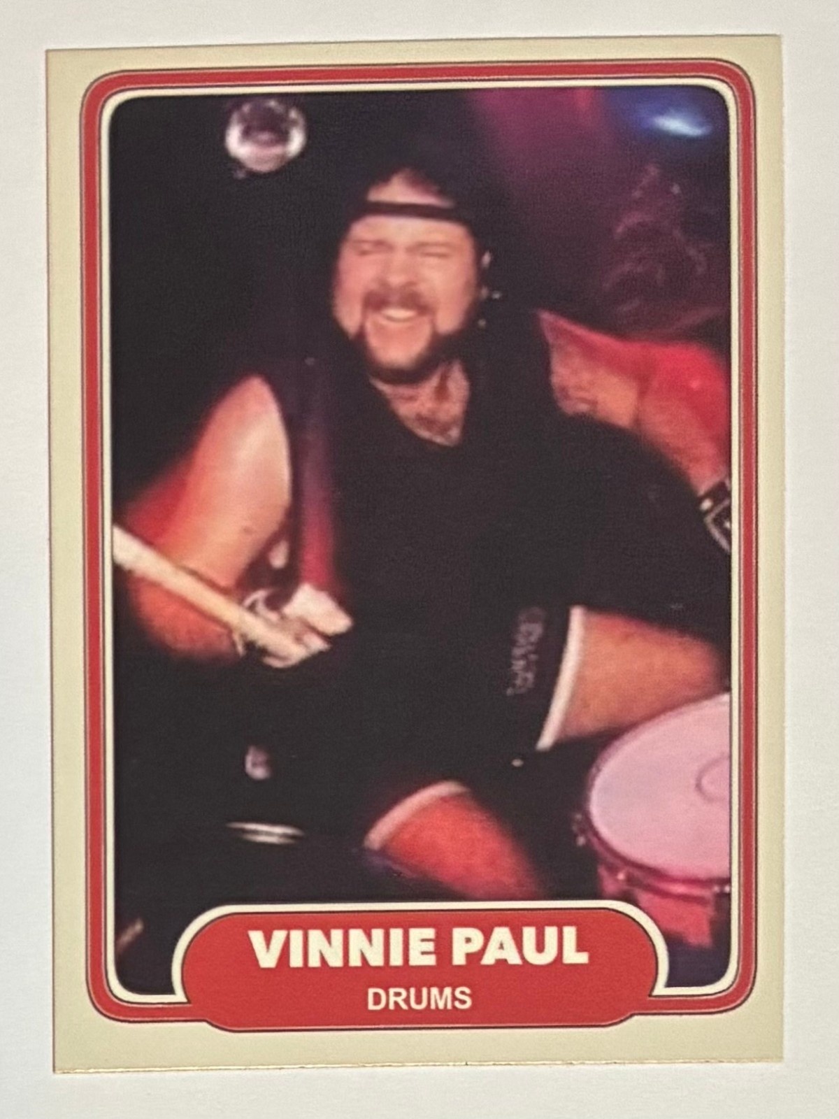 VINNIE PAUL - Custom Tribute Trading Card- PanterA Damage Plan Hell Yeah Drummer