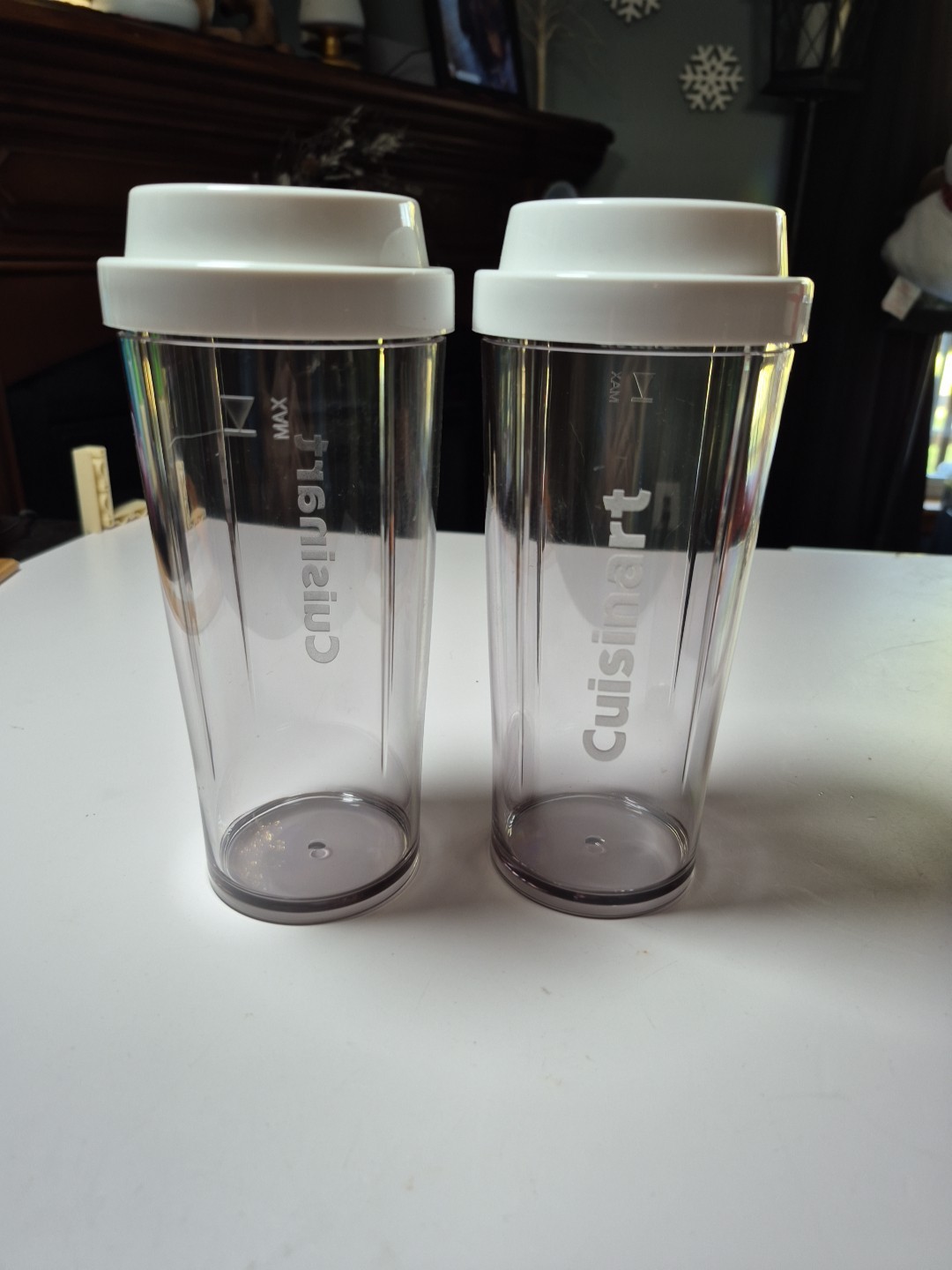 2 Cuisinart To Go 12 oz Travel Tumbler Replacement Protein Drink Cup W/ Lids