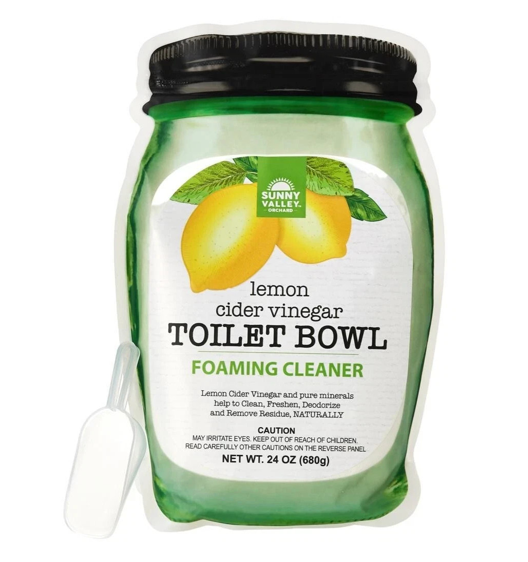 Sunny Valley Orchard Foaming Toilet Cleaner Lemon Cider Vinegar Scent 24 oz. New