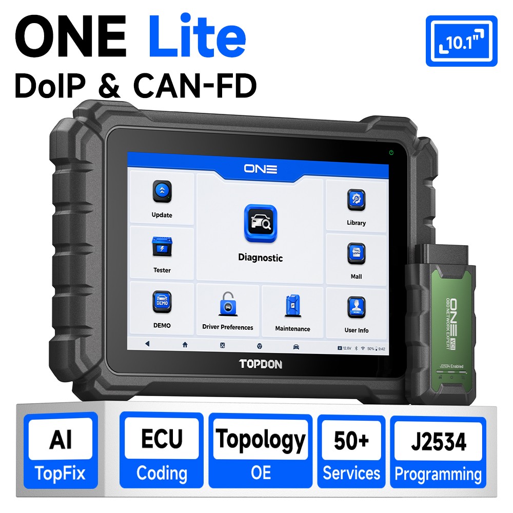 2026 TOPDON ONE Lite 10.1" Diagnostic Scan Tool €CU Coding & J2534 Programming