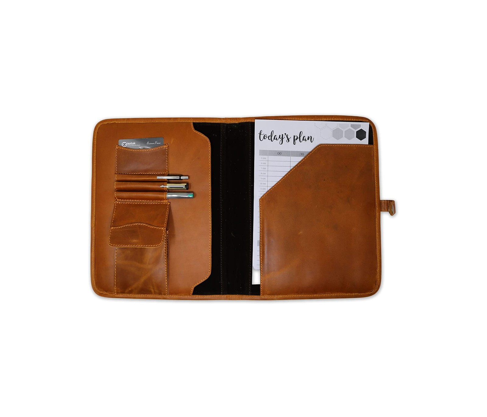 Genuine Leather Business Portfolio Professional for Document Sleeves and Notepad