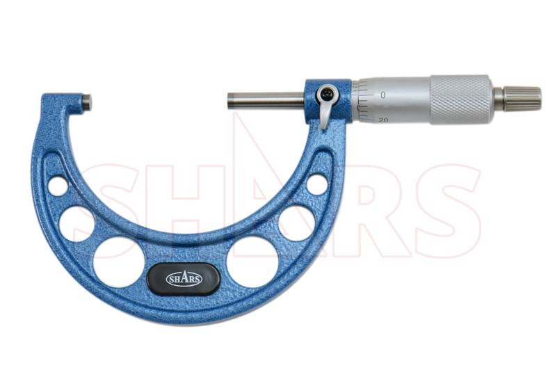 SHARS 0-100mm Solid Metal Frame Micrometer Set NEW L}