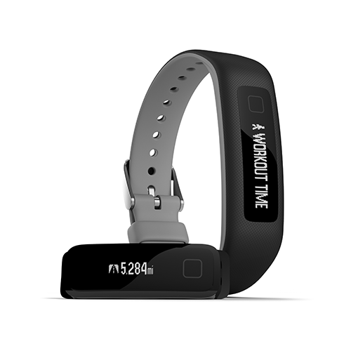 iFit Vue Activity Tracker Rubber Sport Wrist Band w/Metal Buckle (Small/Medium)