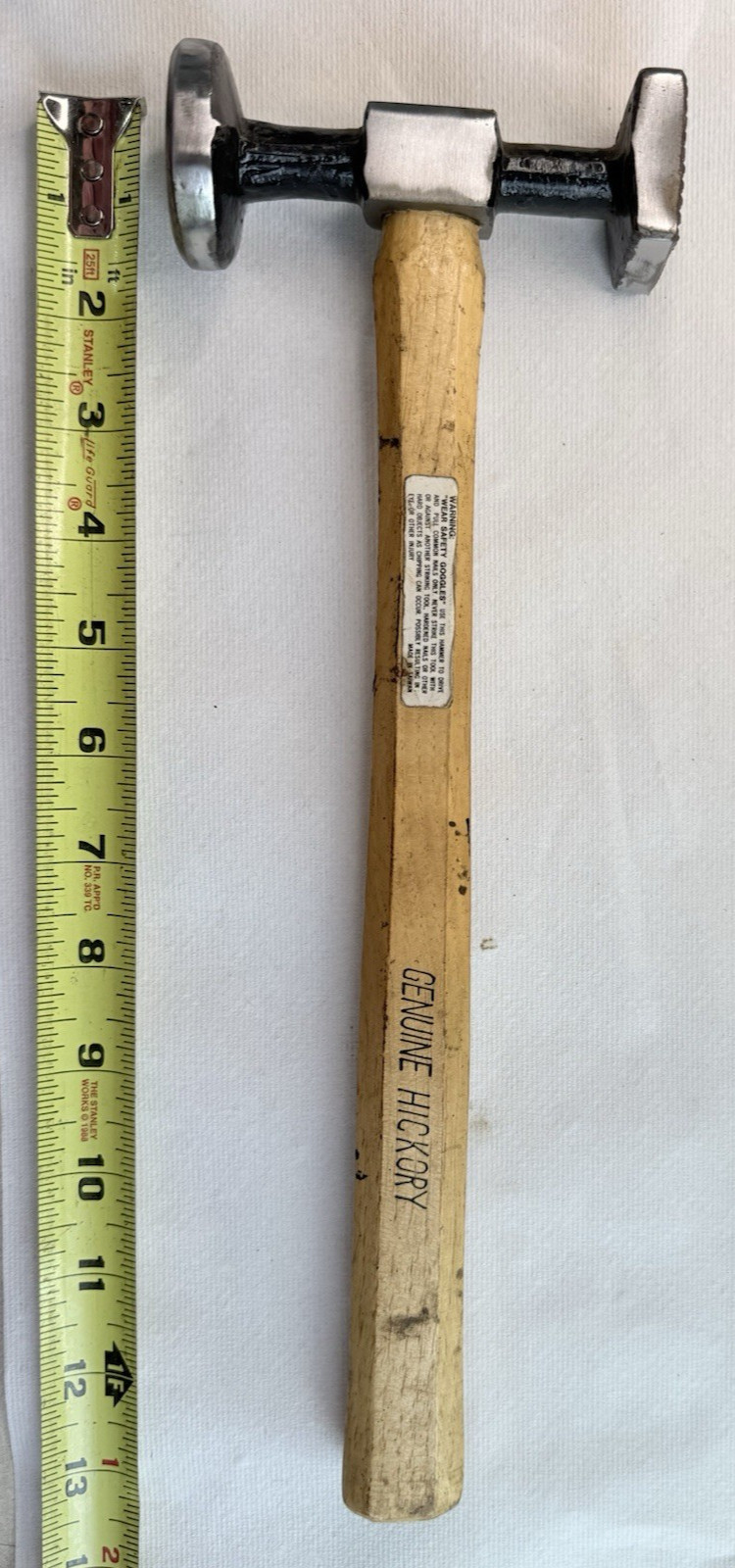 Auto Body Hammer Round Face and Square Waffle Face