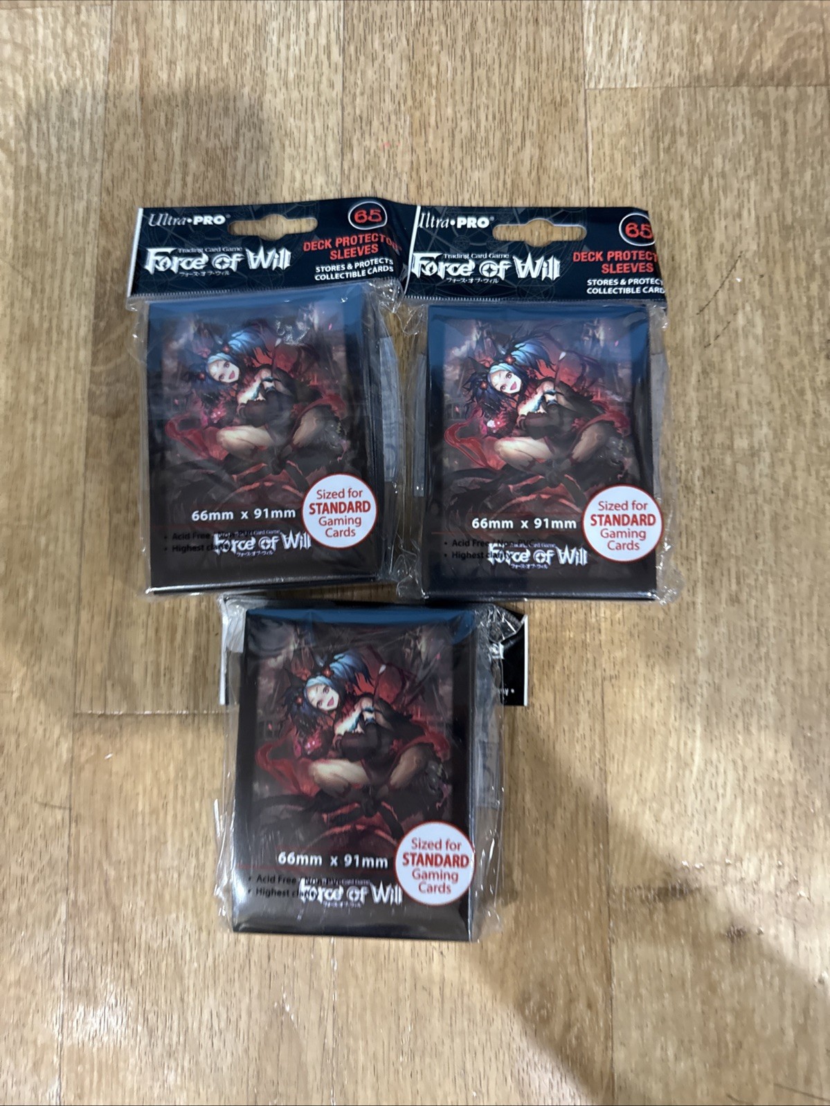 Ultra Pro Sleeves Force of Will Battle For Attoractia Valentina 65ct Lot Of 3