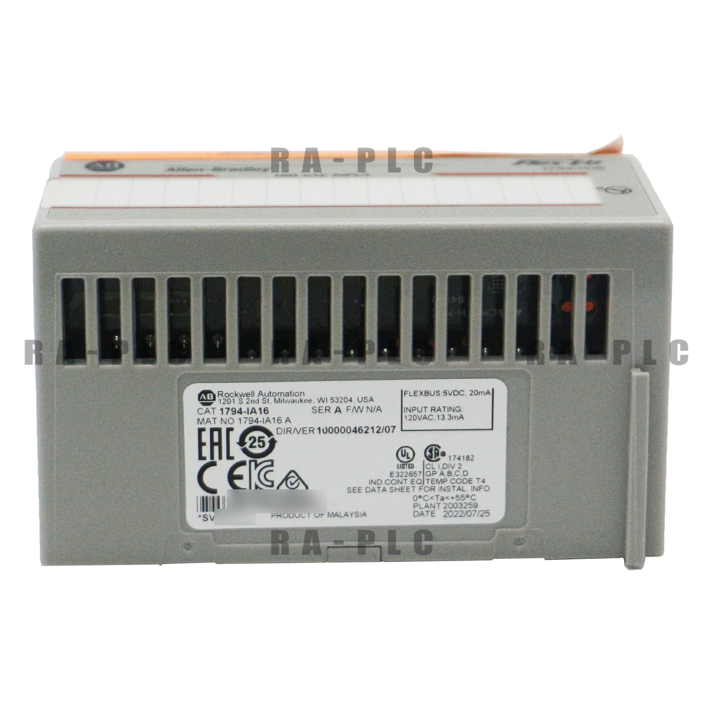 New Allen Bradley 1794-IA16 Flex 16 Point Digital Input Module SER A
