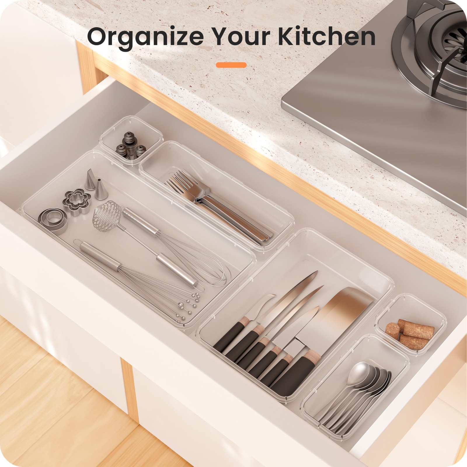 A-LuGei 【Military Grade】 Drawer Organizer,【𝟱𝗦𝗶𝘇𝗲】 Makeup organizer,