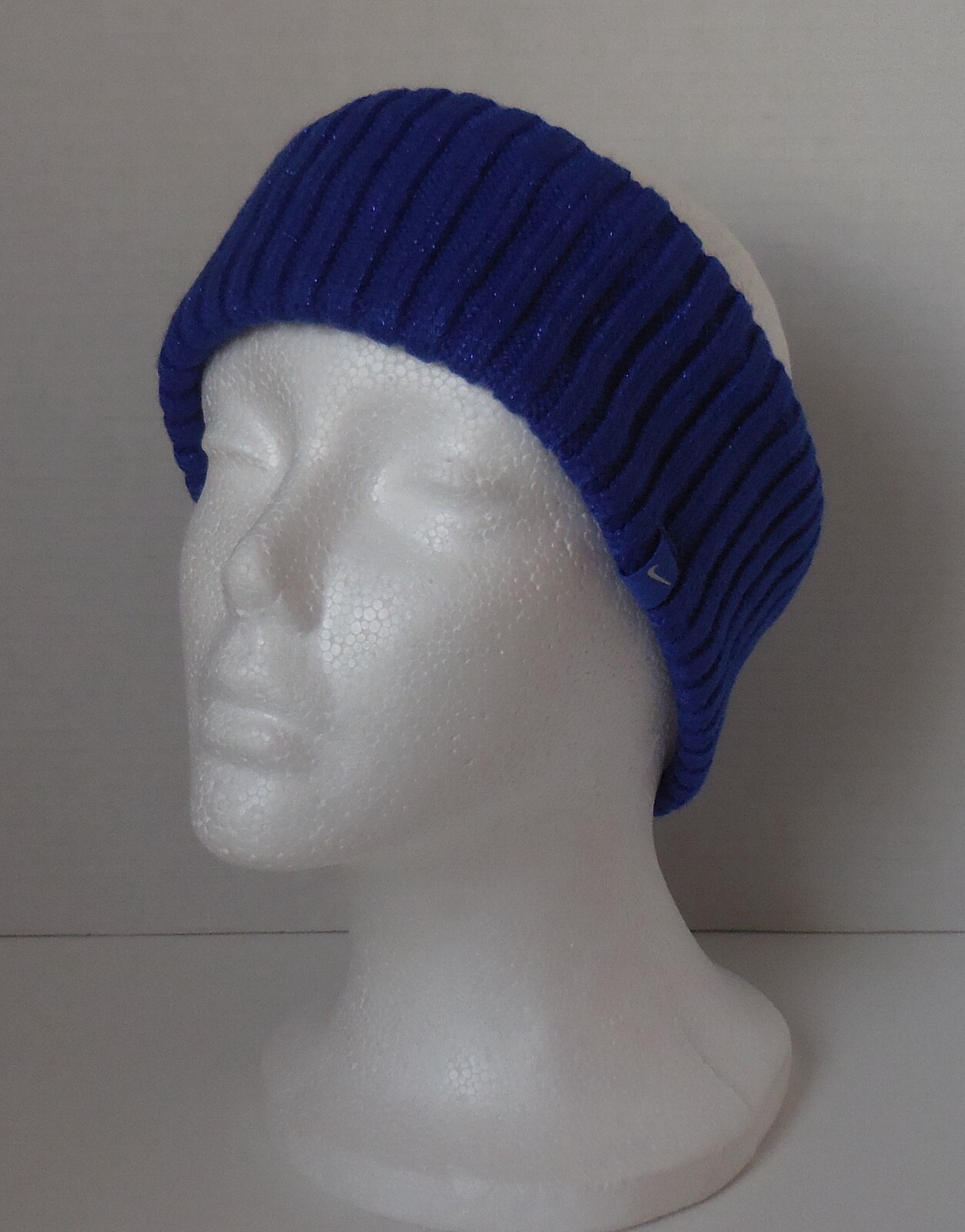 Nike Knit Wide Headband Warm Youth Metallic Lapis/Vast Grey/Silver
