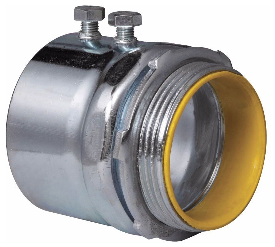 Crouse-Hinds 1459, EMT Connector, 4 Emt Rgd Ss Conn Insulated, 1 PC